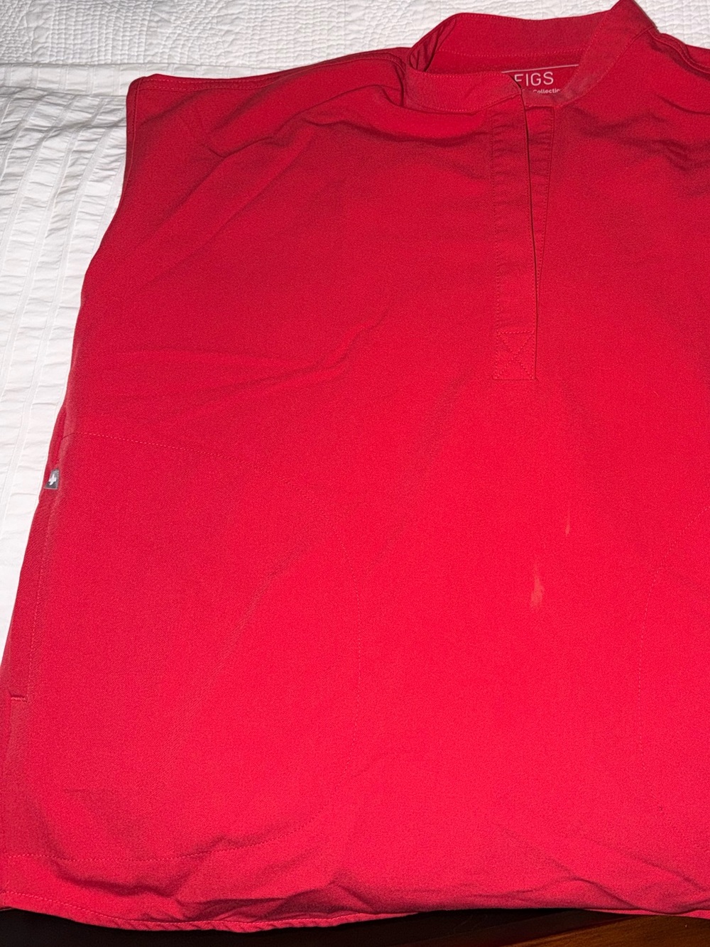 Figs Red Rafaela Scrub Top size S